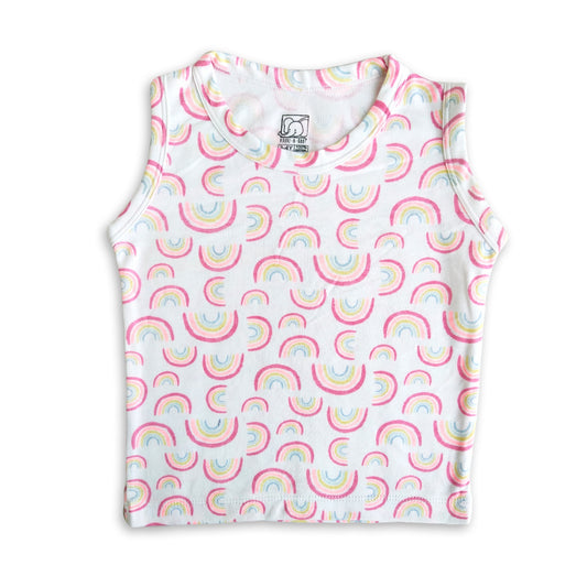 Kids Grey Rainbow Printed Lounge Wear