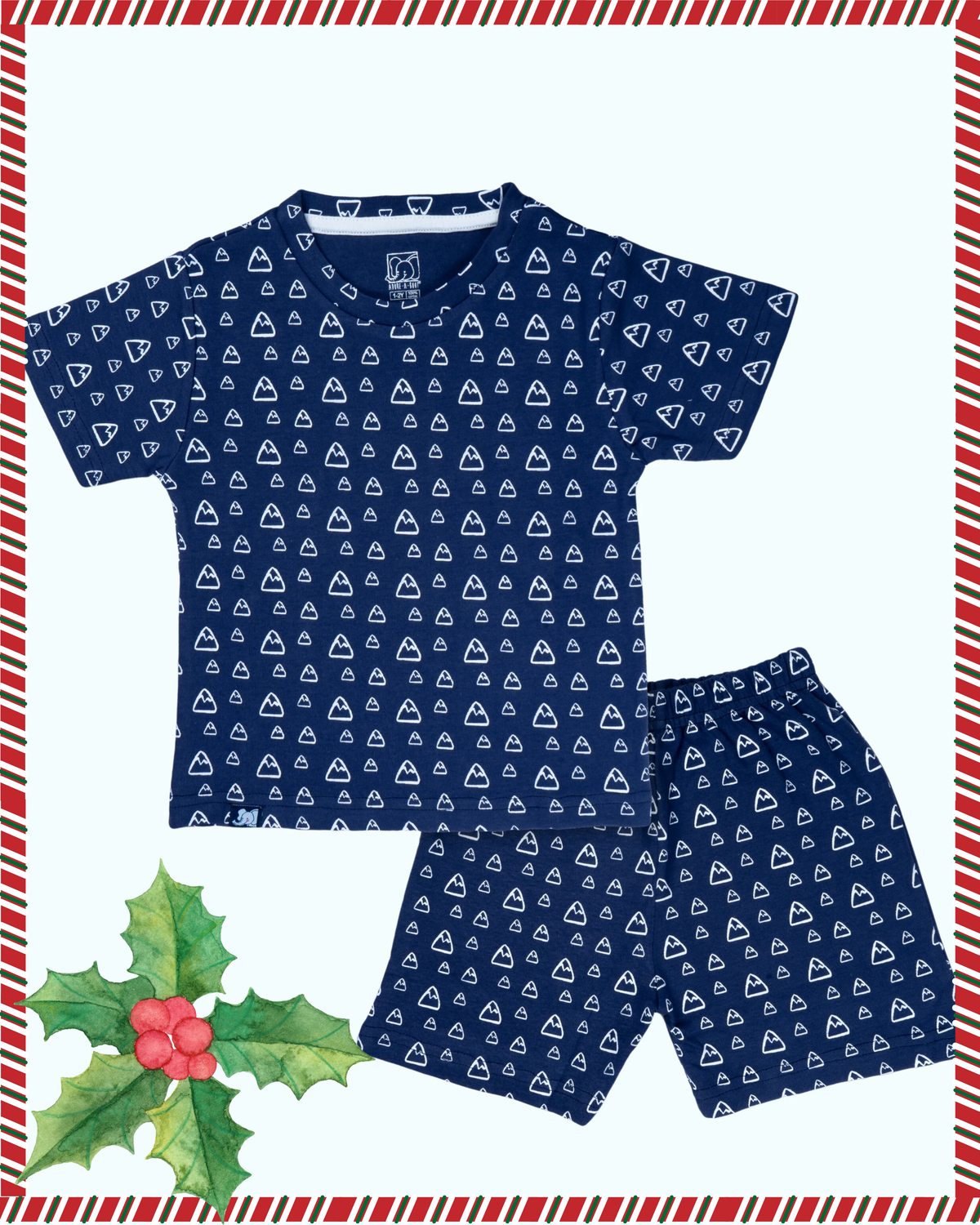 Kids Blue Castle Printed Organic Co-ord Set