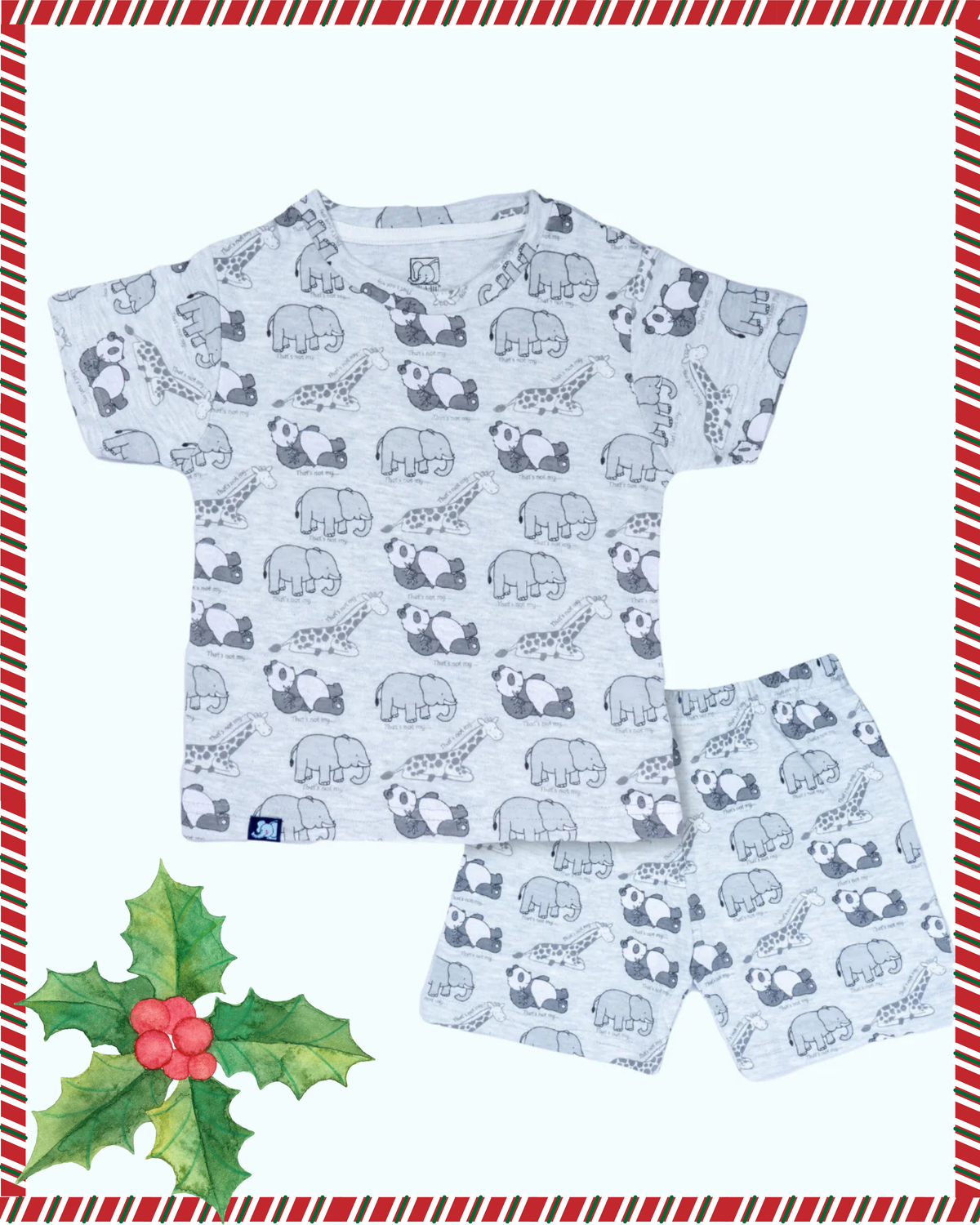 Kids Gray Polar Street Printed Organic Co-ord Set