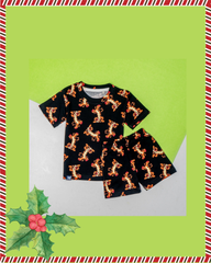 Kids Orange Tiger Printed Co-Ord Set