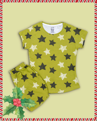 Seniors Girls Green Star Co-ord Set