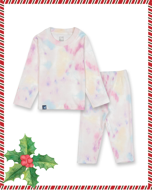 Kids Multicolor Printed Full Sleeve PJ Organic Set