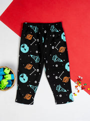 Kids Dark Night Printed PJ Organic Set