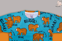 Seniors Boys Bear Green Co-ord Set