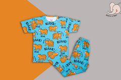 Seniors Boys Bear Green PJ Set