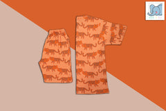 Seniors Boys Orange Tiger Co-ord Set