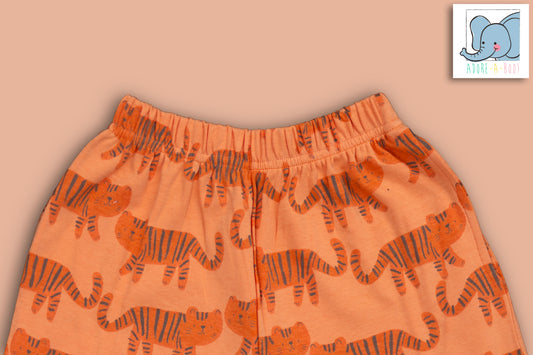 Seniors Boys Orange Tiger PJ set