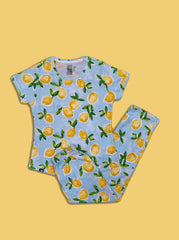 Seniors Girls Yellow Lemon PJ set