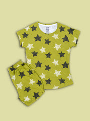 Seniors Girls Green Star Co-ord Set